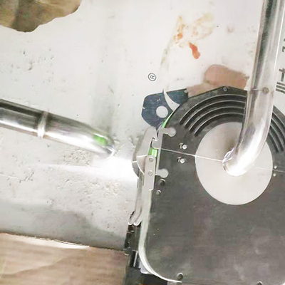 轨道式夹层不锈钢管道自动焊机现场管道安装施工